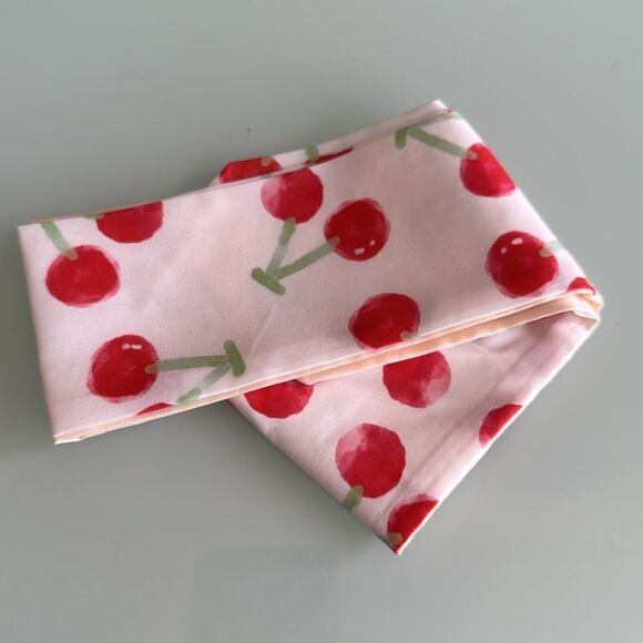 Cherry Print Scarf A1422 - Picture 3 of 4